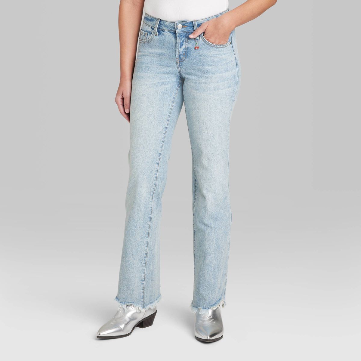 Women's Low-Rise Bootcut Charm Jeans - Wild Fable™ Medium Wash | Target