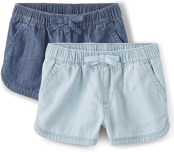 The Children's Place baby-girls And Toddler Pull on Chambray Shorts | Amazon (US)
