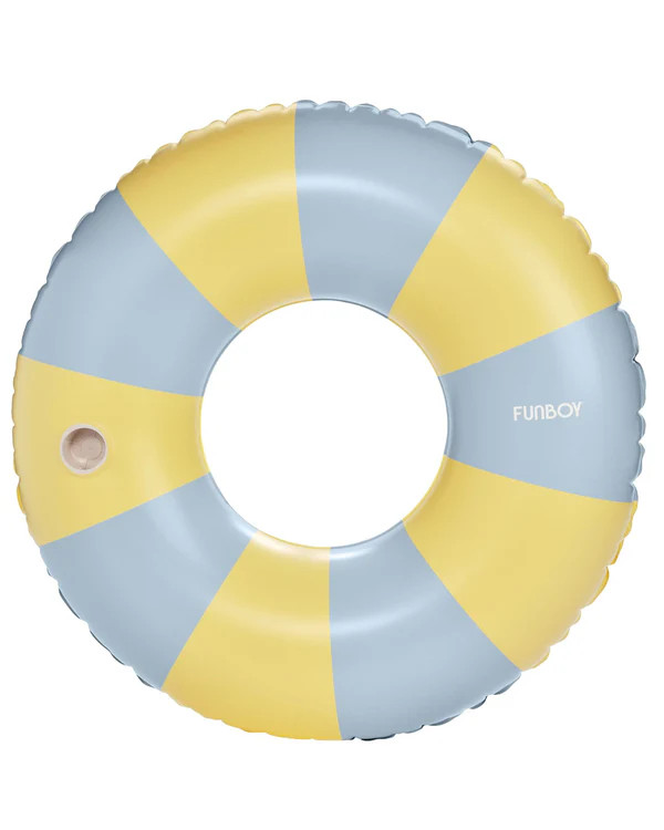 Vintag Tub Float
                      Butter Yellow & Blue, 46" Diameter | FUNBOY