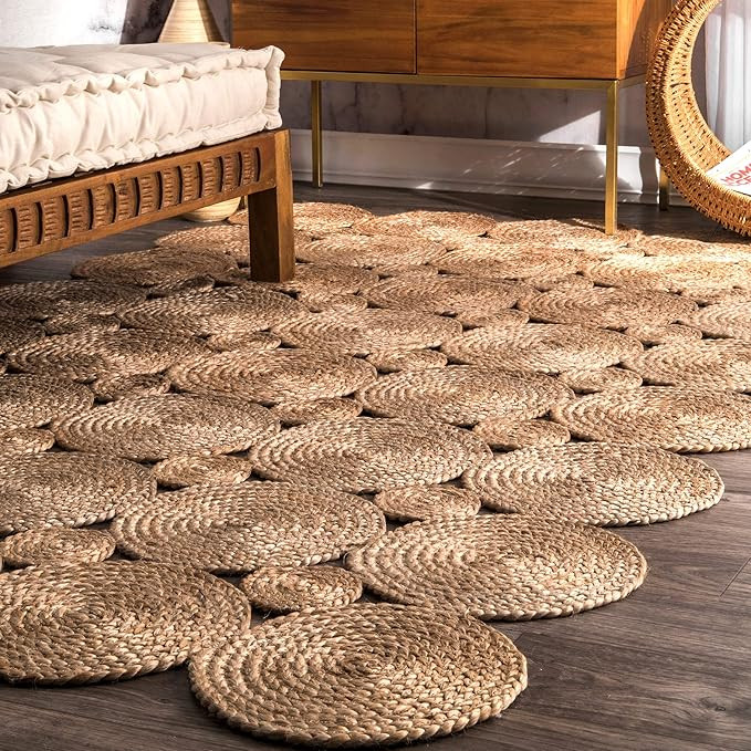 nuLOOM Drusilla Hand Woven Jute Area Rug, 3' x 5', Natural | Amazon (US)