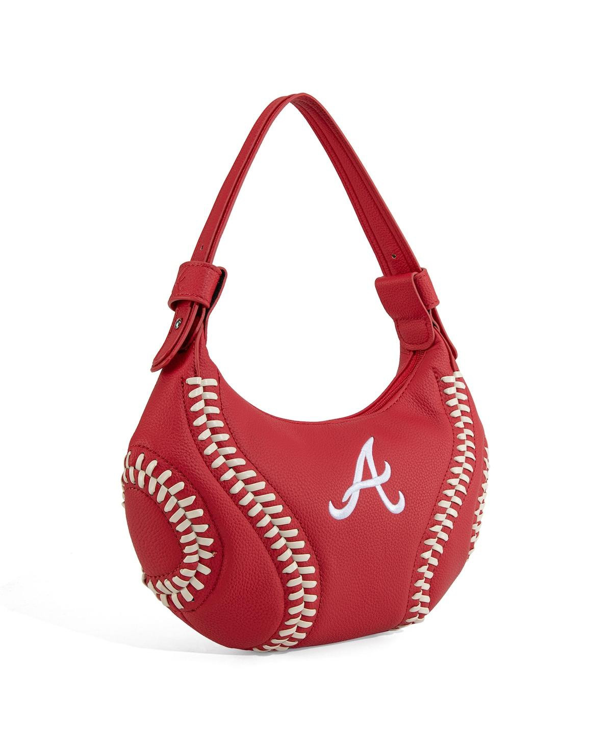 Montana West Women's Atlanta Braves Shoulder Hobo Bag - Red | Macy's