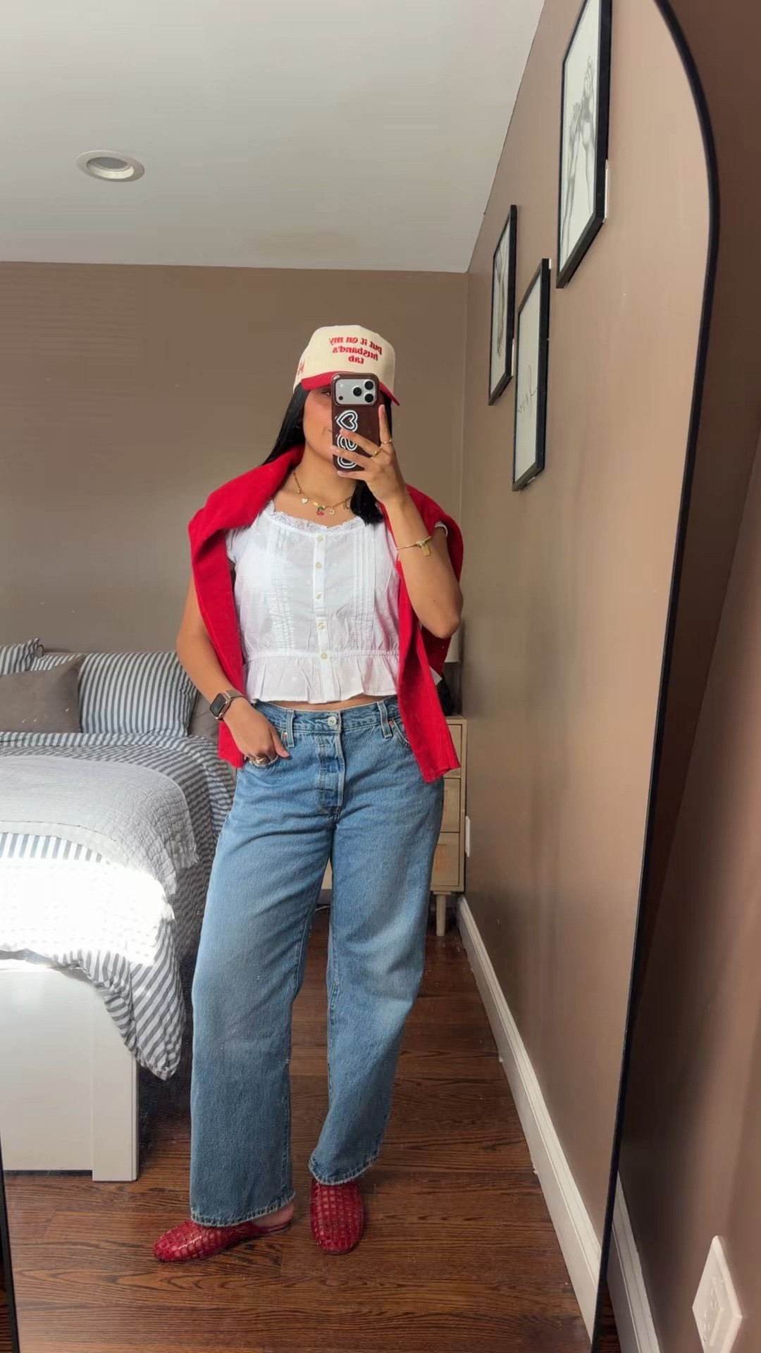 Today’s fit ! ❤️🤍💁🏽‍♀️

#LTKootd
