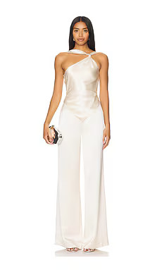 retrofete Ensley Jumpsuit in Light Champagne from Revolve.com | Revolve Clothing (Global)