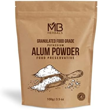 Amazon.com : MB Herbals Alum Powder 100 Gram (3.5 oz) | Granulated Potassium Alum Powder | Purifi... | Amazon (US)
