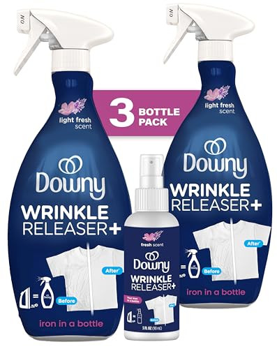 Downy Wrinkle Releaser Spray, Travel Size Spray + 16.9 Fl Oz Pack of 2, All In One Formula, Remov... | Amazon (US)