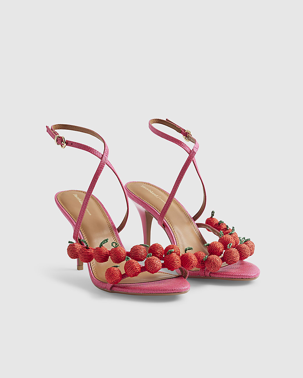 Pink Tomatoes Barely There Heeled Sandals | River Island UK & IE