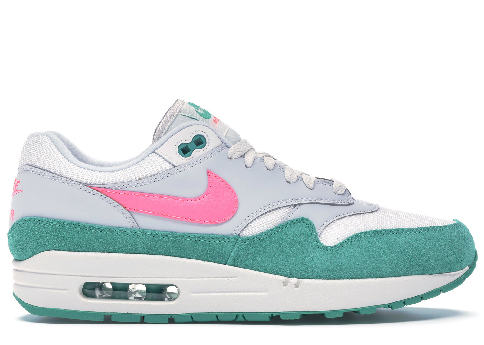 Men's Nike Air Max 1 Watermelon Sneakers in Summit White/Kinetic Green/Pure Platinum | StockX