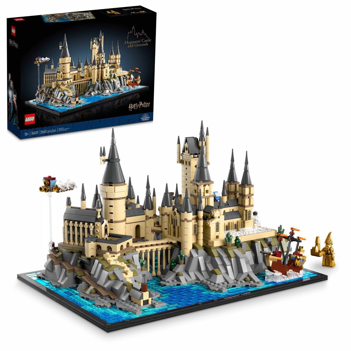 LEGO Harry Potter Hogwarts Castle and Grounds Wizarding Building Set 76419 | Target