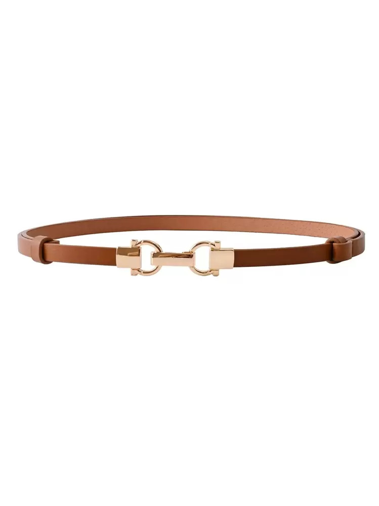 Ceinture à boucle ardillon réglable en longueur couleur camel | SHEIN