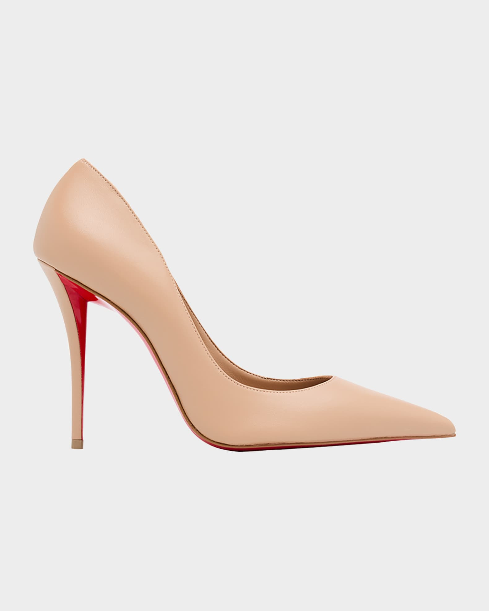100mm Miss Z Leather Pointed-Toe Pumps | Neiman Marcus