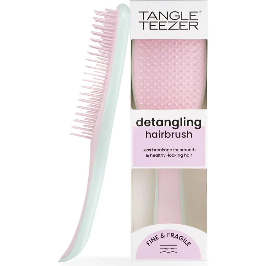 Tangle Teezer Ultimate Detangler Hairbrush for Fine & Fragile in Baby Pink /Mint at Nordstrom | Nordstrom