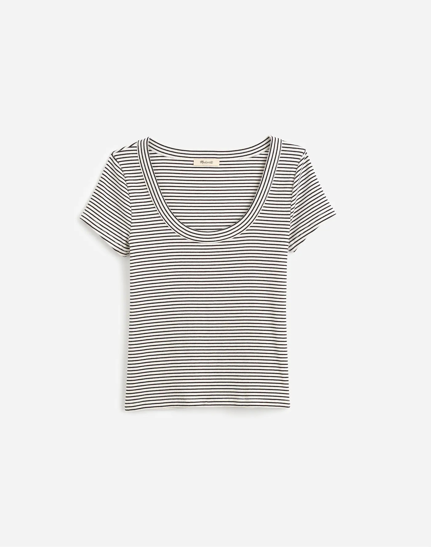 (Re)generative Cotton Ribbed Scoopneck Tee | Madewell