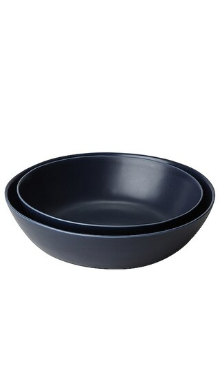 Fable The Low Serving Bowls Set of 2 in Black. | Revolve Clothing (Global)