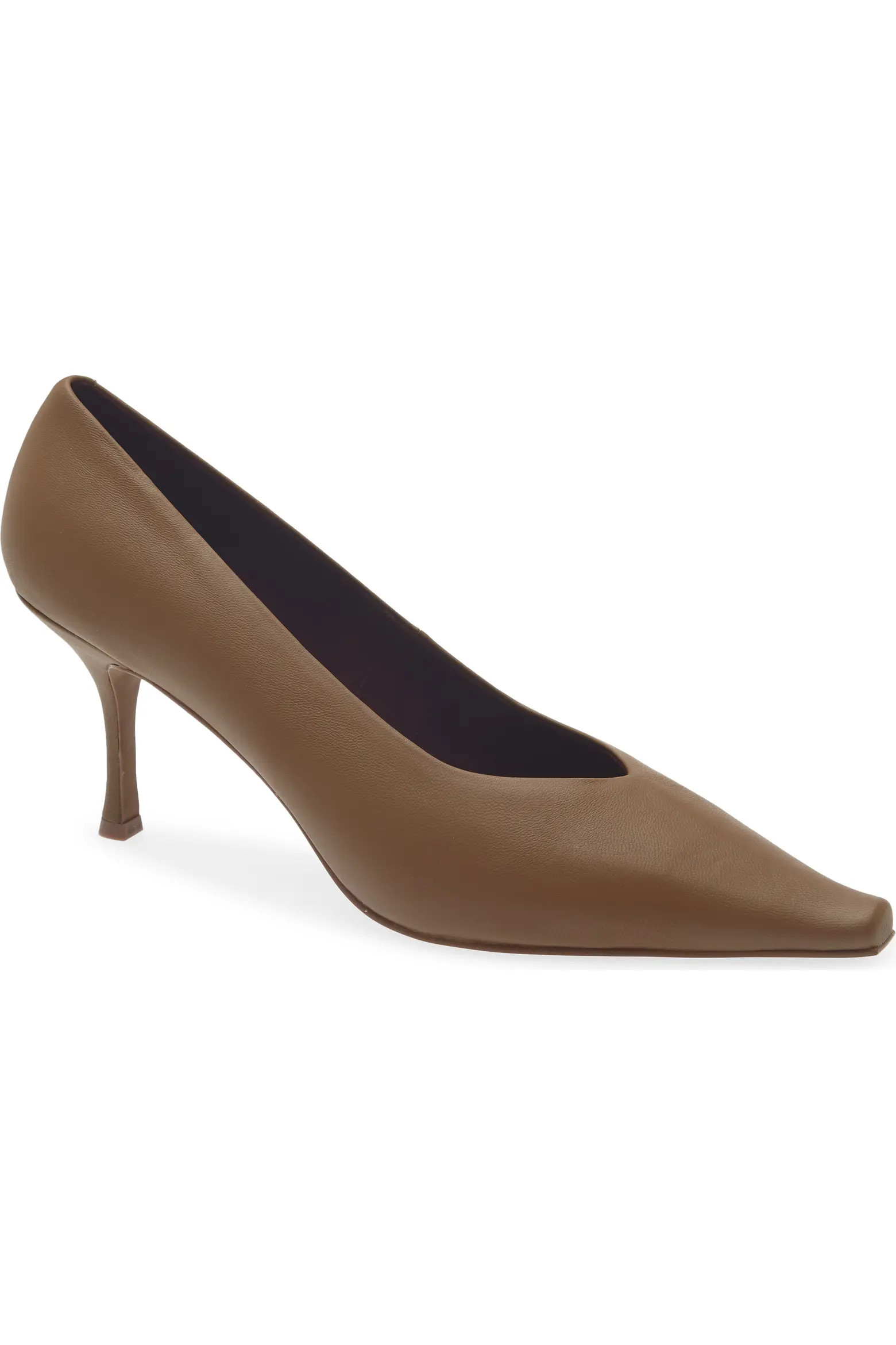 Jeffrey Campbell Campaign Leather Pointed Toe Pump (Women) | Nordstrom | Nordstrom