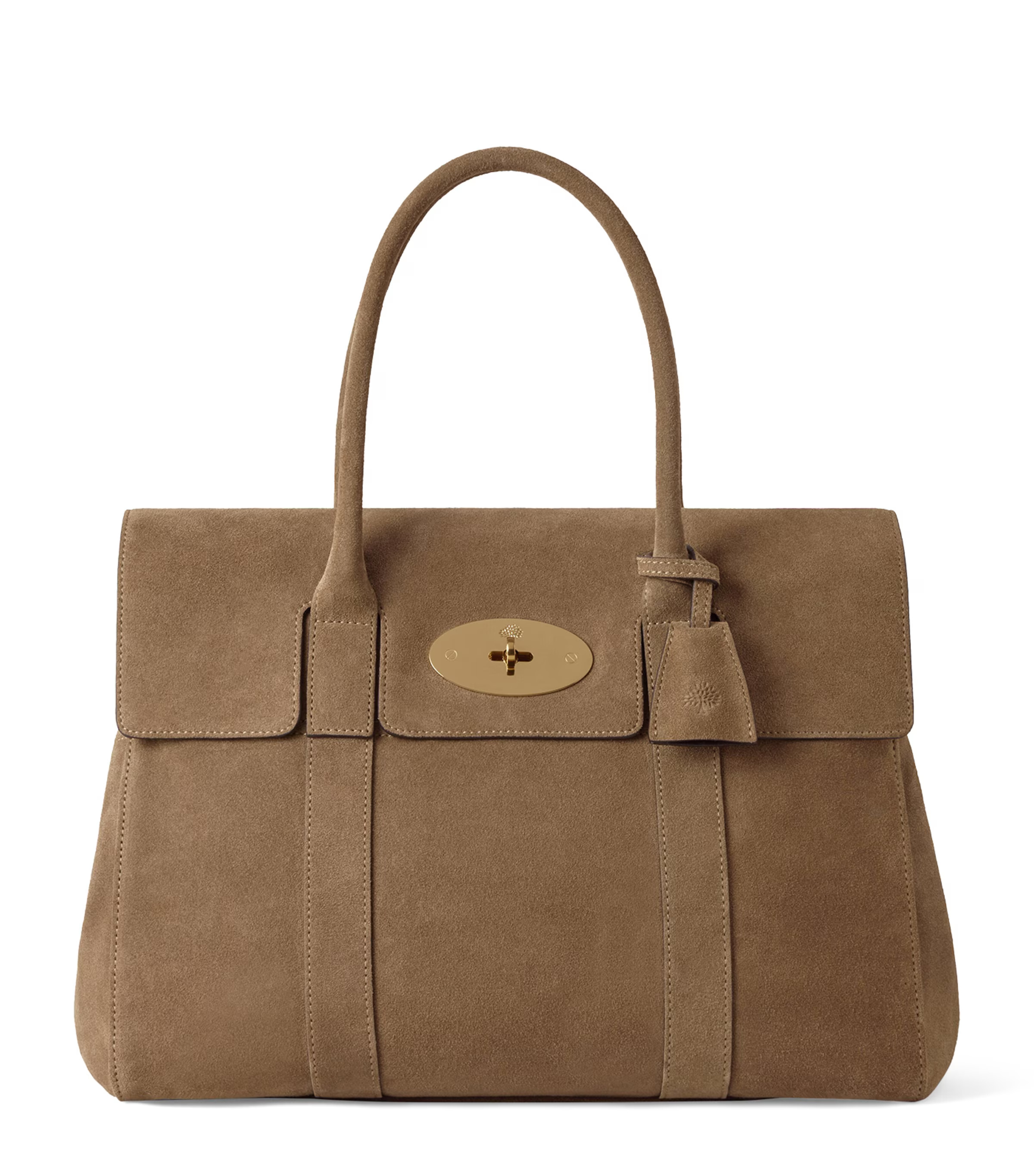 Beige Suede Bayswater Shoulder Bag | Harrods