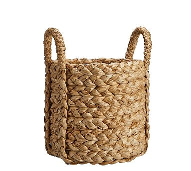 Small Lidded Basket - 12"W x 9.25"H | Pottery Barn (US)