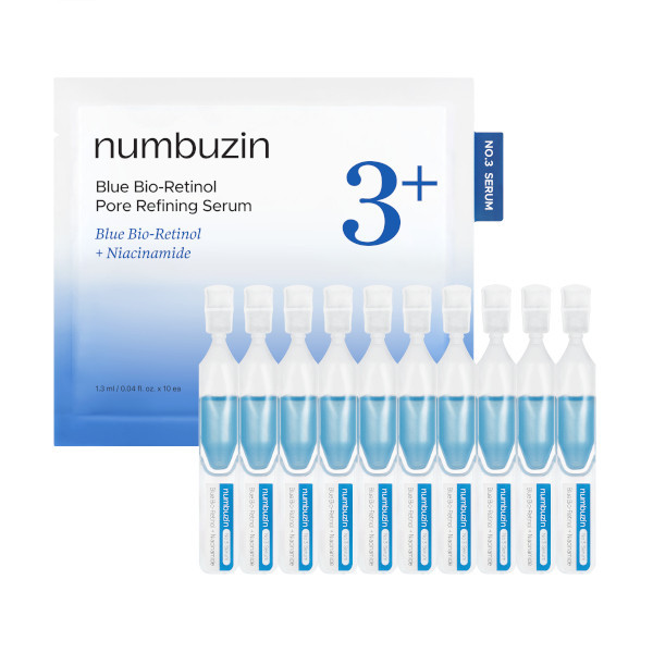 numbuzin - No.3 Blue Bio-Retinol Pore Refining Serum Trial Kit - 1.3ml*10ea | Stylevana