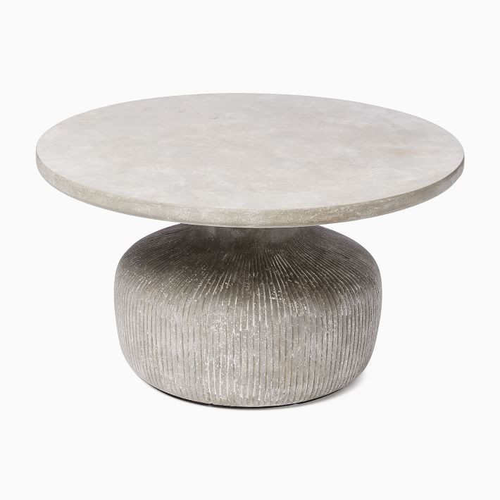Tambor Indoor/Outdoor Round Coffee Table (30"–40") | West Elm (US)