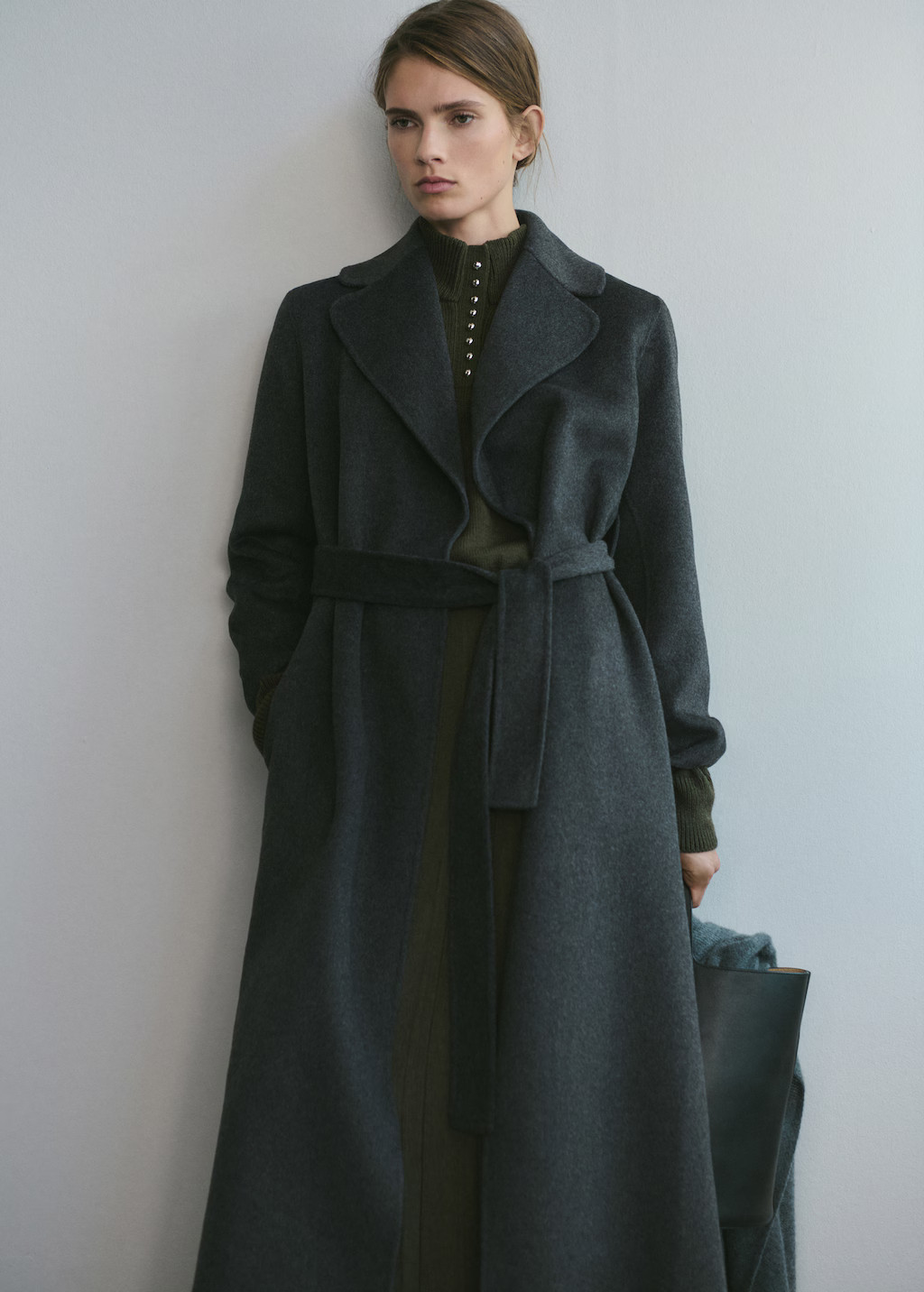 Handmade wool coat with belt | Mango (US/MX/AU)