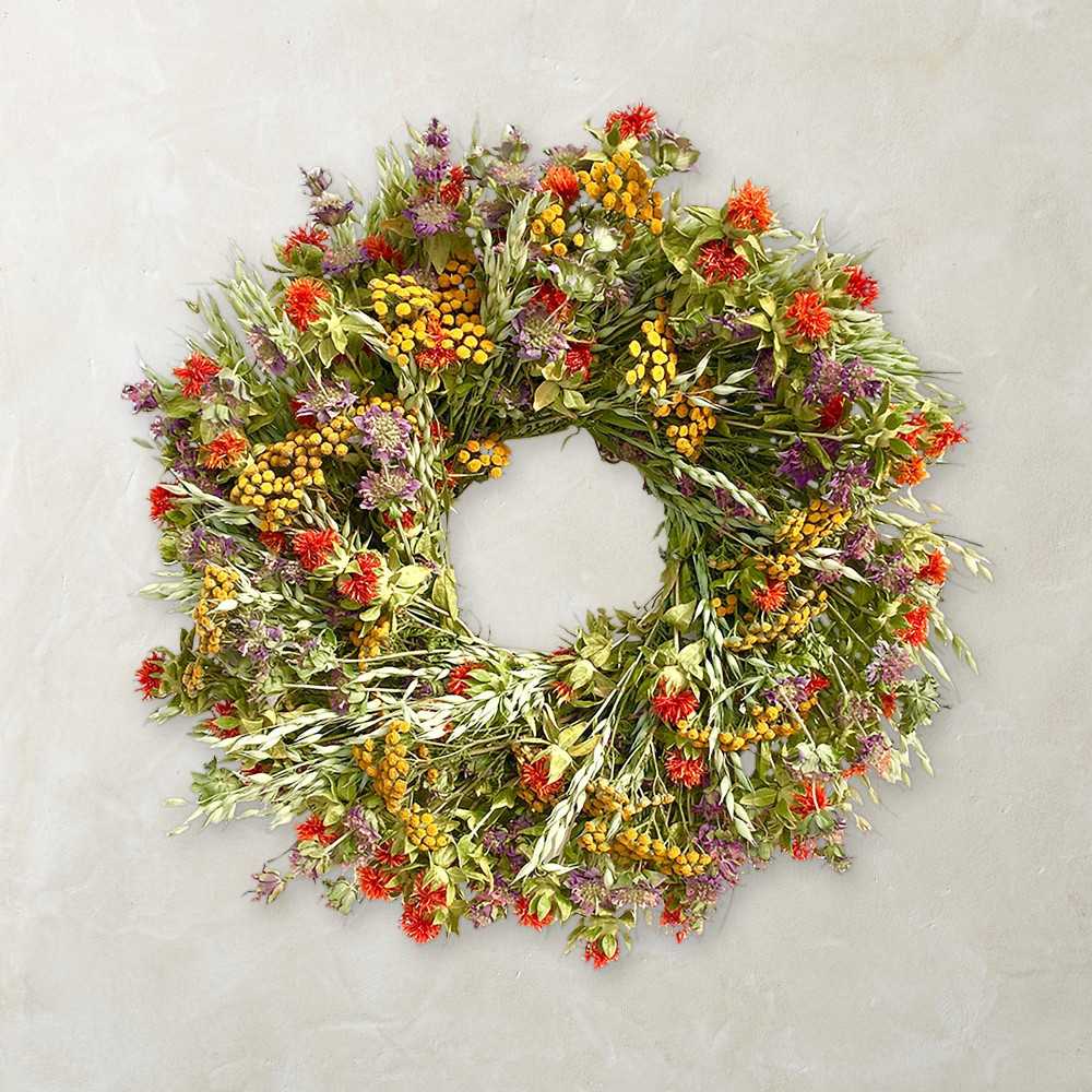 Canyon Sunset Live Wreath, 20" | Williams-Sonoma