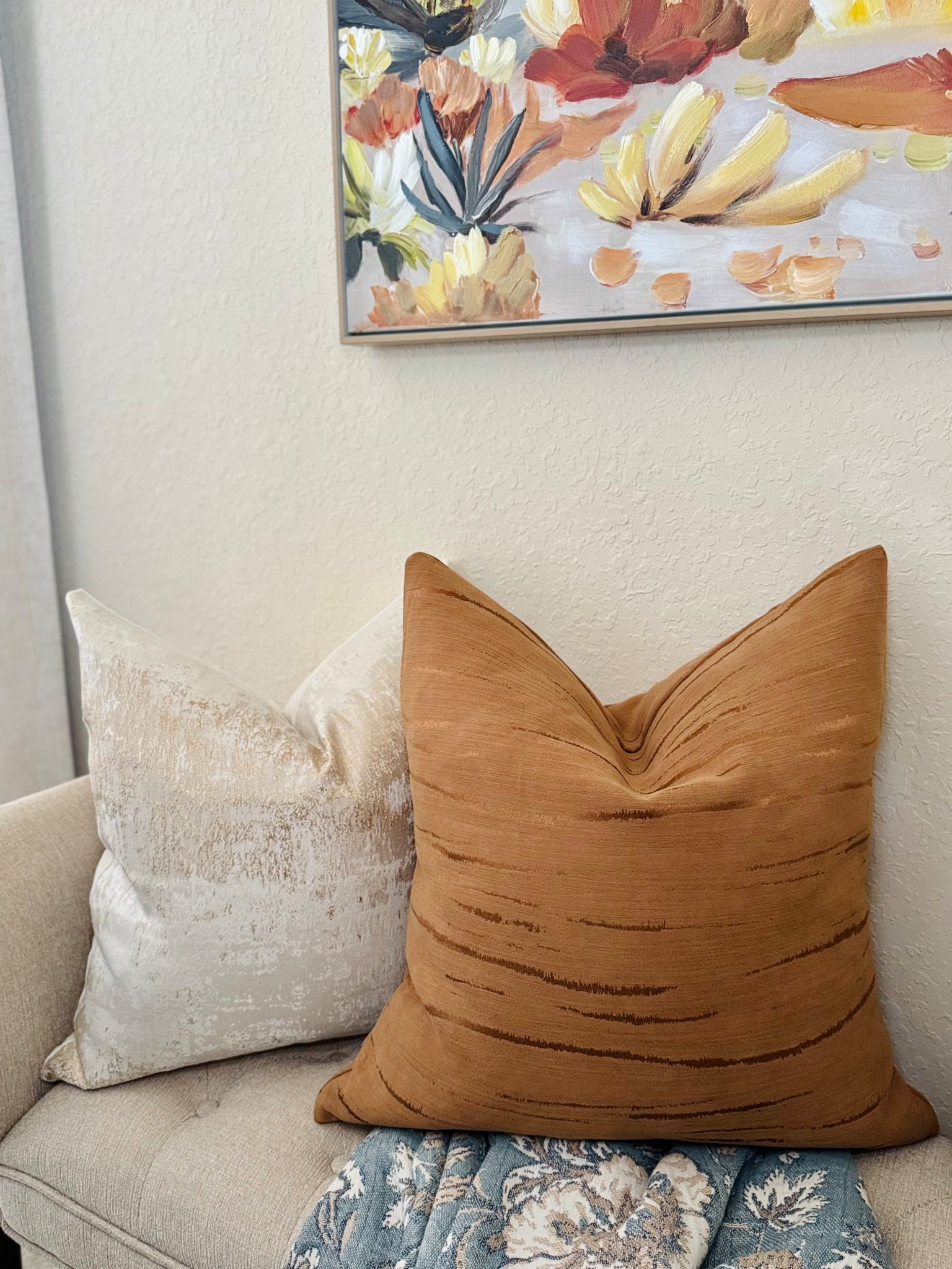 Amazon throw pillow covers beautifully styled in our home!🤎🤍

Home Decor | Warm Neutral Decor | Transitional Decor | Amazon Home 

#LTKHome #LTKFindsUnder50