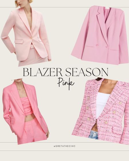 Blazer season pink edition 

#LTKeurope #LTKworkwear #LTKover40
