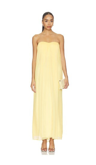 Nana Jacqueline Charlotte Dress in Yellow. - size M | Revolve Clothing (Global)