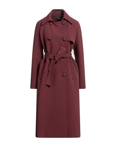 Marciano Woman Coat Burgundy Size 12 Polyester, Wool, Viscose | YOOX (US)
