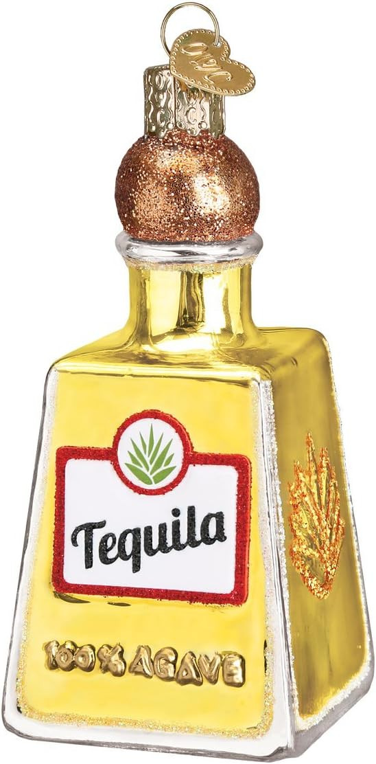 Old World Christmas Tequila Bottle Glass Blown Ornament for Christmas Tree, Handcrafted Holiday D... | Amazon (US)