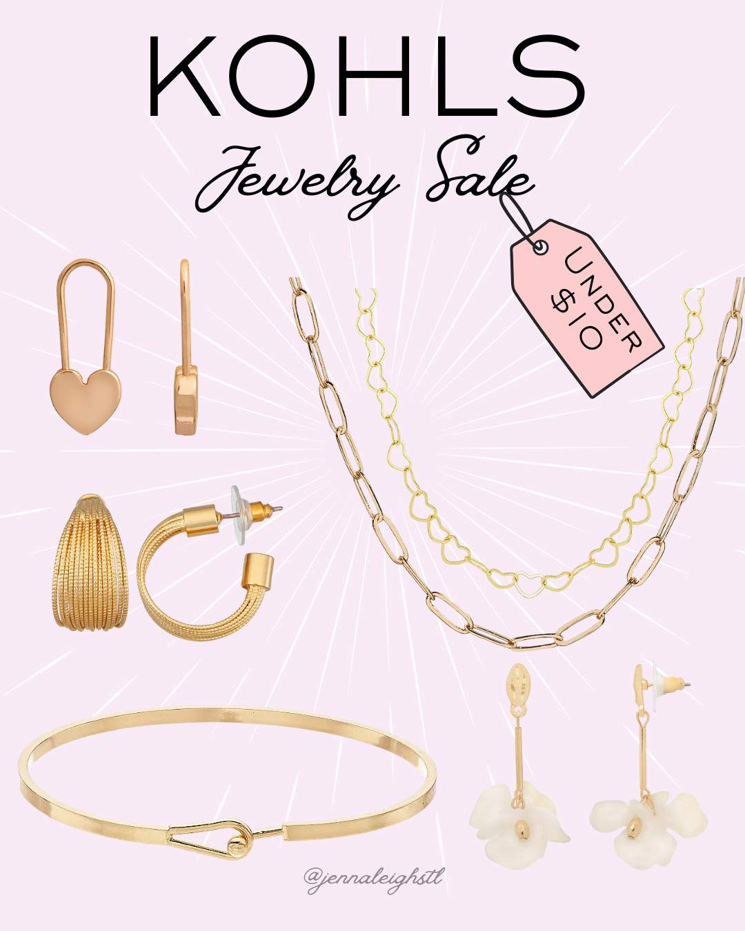 Under $10 and so cute 👏 Kohl’s jewelry sale is so good right now. 

 #LTKSaleAlert #LTKMidsize #LTKBeauty