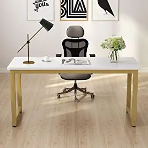 Tribesigns Computer Desk, 63 inch Large Office Desk, Study Writing Table for Home Office, Easy As... | Amazon (US)