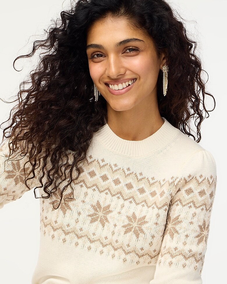 Cotton Fair Isle sweater | J.Crew Factory