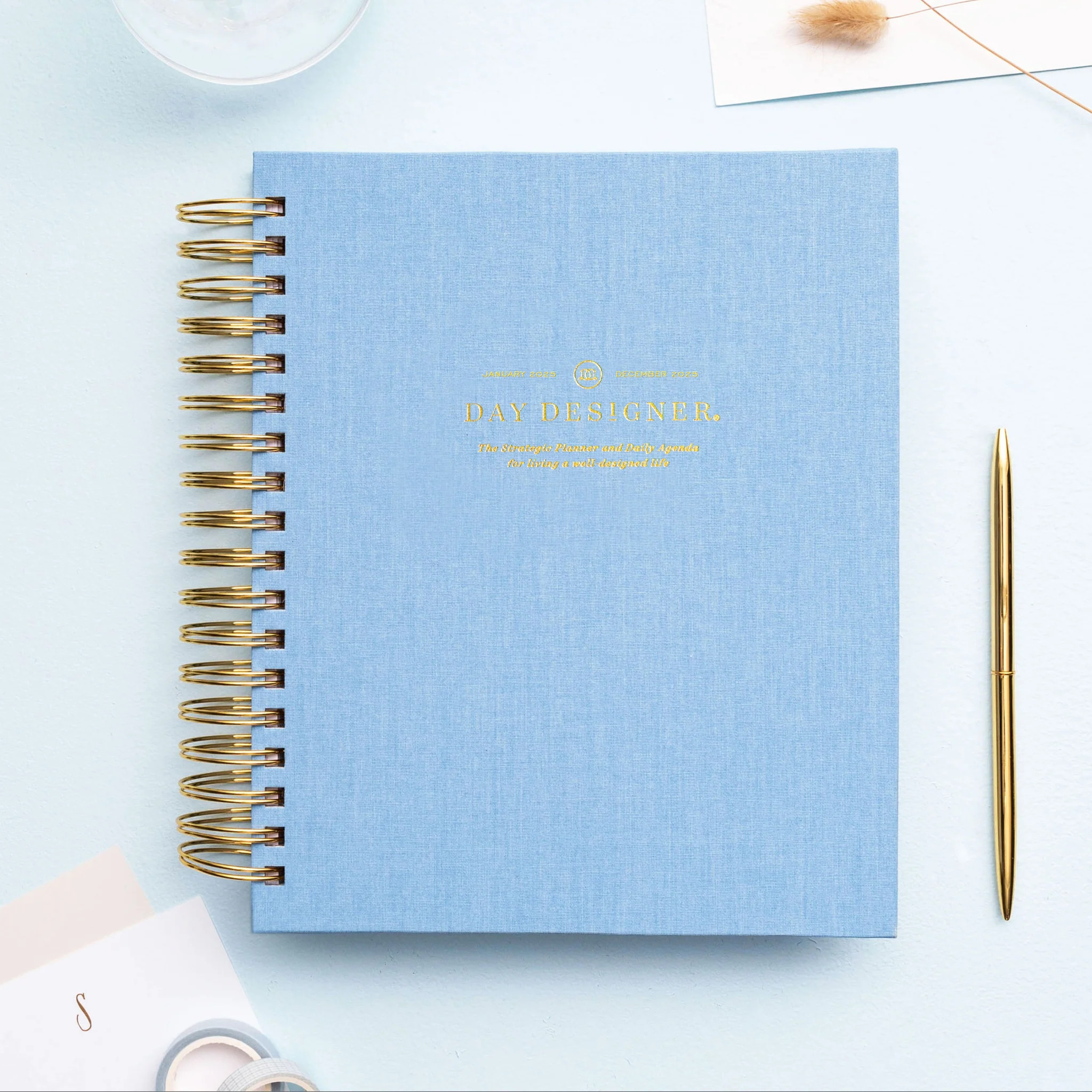 2025 Daily Planner: Chambray Bookcloth | Day Designer
