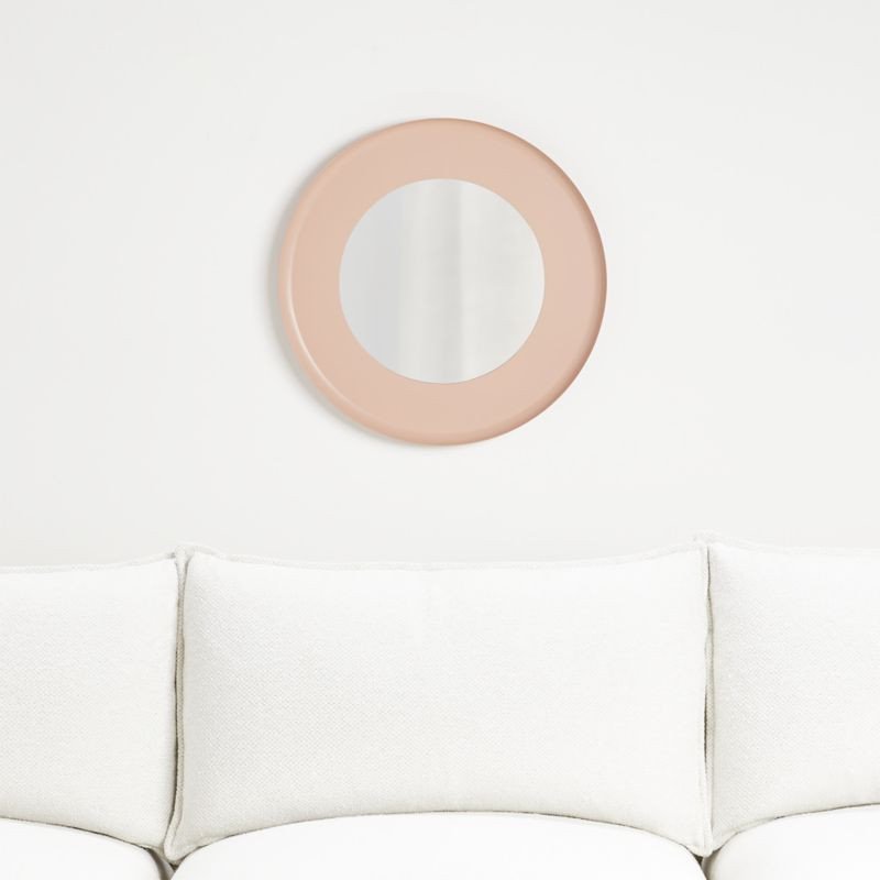 Halles Pink Mirror + Reviews | Crate and Barrel | Crate & Barrel