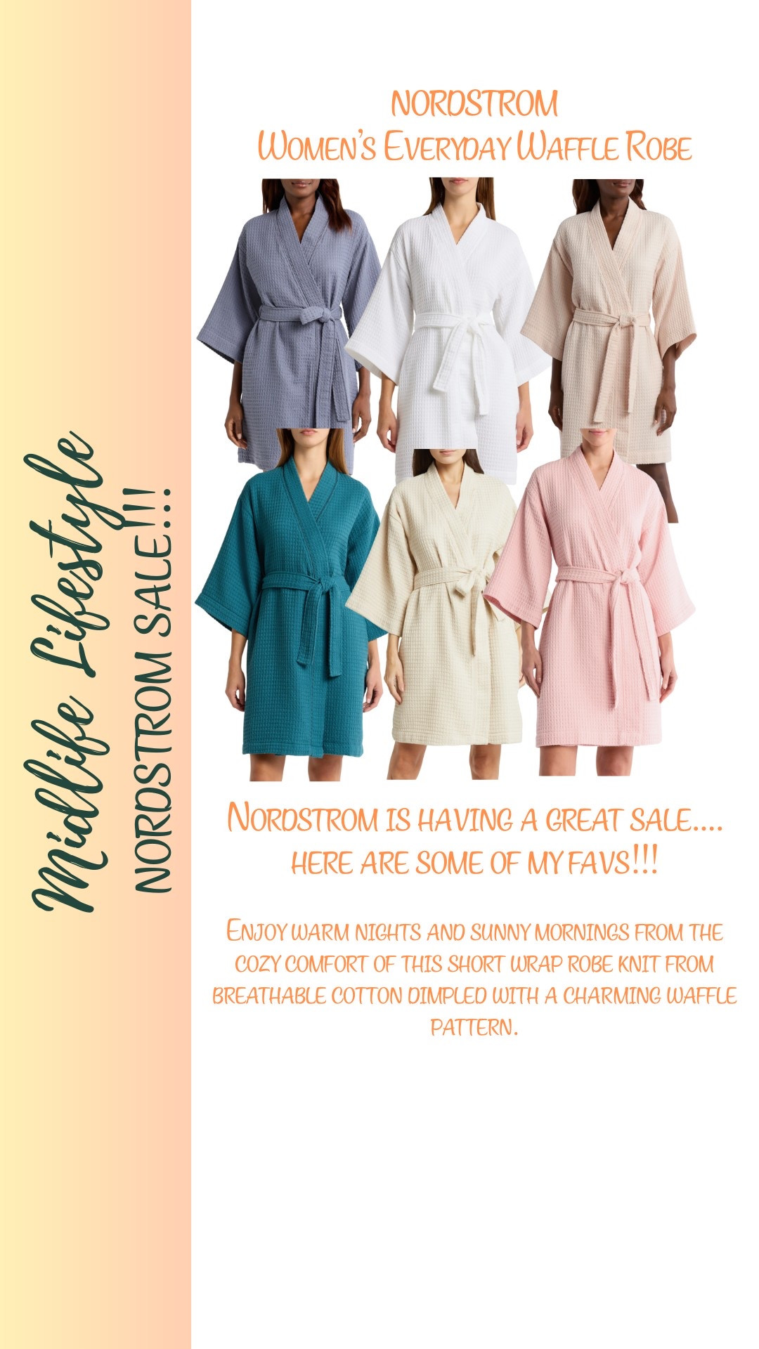 Wrap yourself in comfort with the Women's Everyday Waffle Robe from Nordstrom! 

Perfect for lounging or after a relaxing bath, this robe brings ultimate coziness to your daily routine. 🛁✨ 

#Nordstrom #CozyVibes #EverydayComfort

#LTKSaleAlert #LTKStyleTip