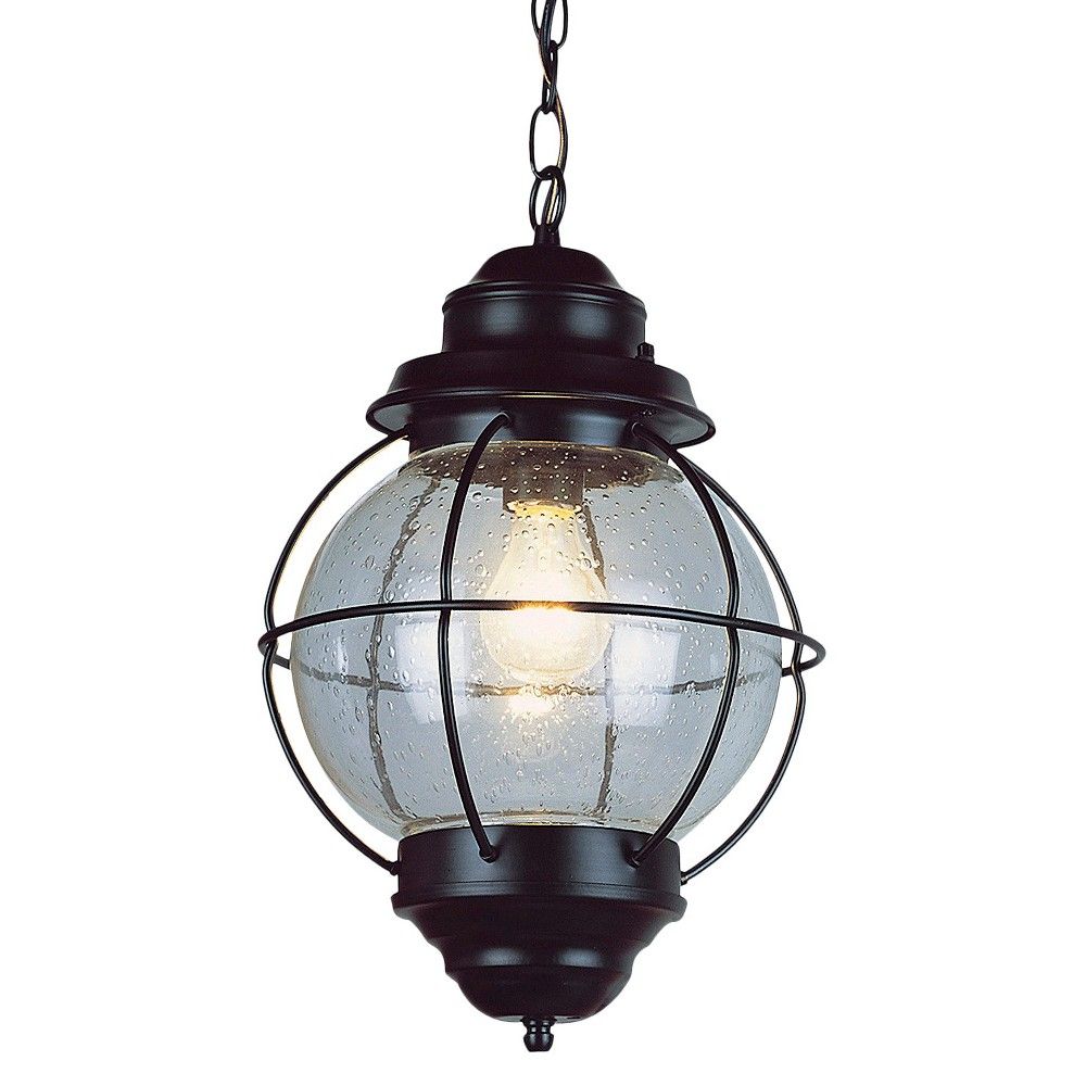 Vintage Hanging Onion Outdoor Lantern 13"" Black | Target