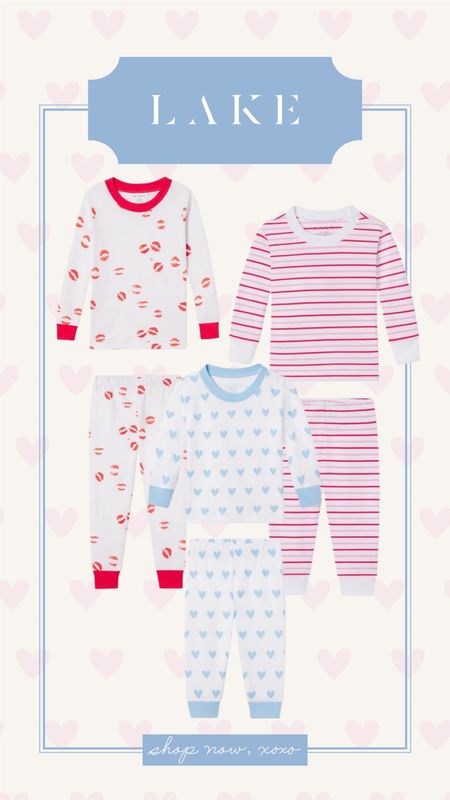 Valentines pajamas, Lake pajamas, Pima cotton 

#LTKkids #LTKSeasonal