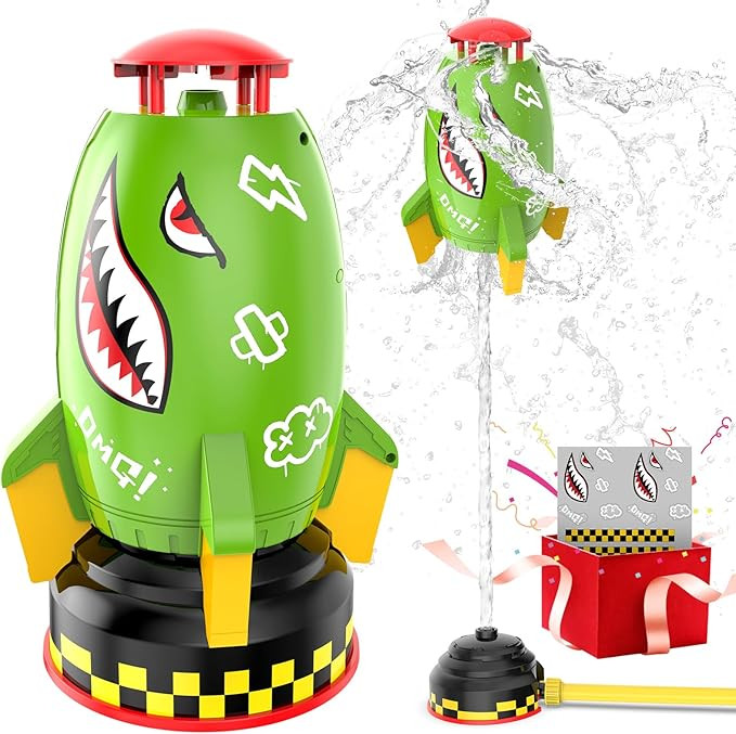 Skirfy Outdoor Water Sprinkler for Kids Toys,Summer Water Rocket Launcher for Kids,Outdoor Sprink... | Amazon (US)
