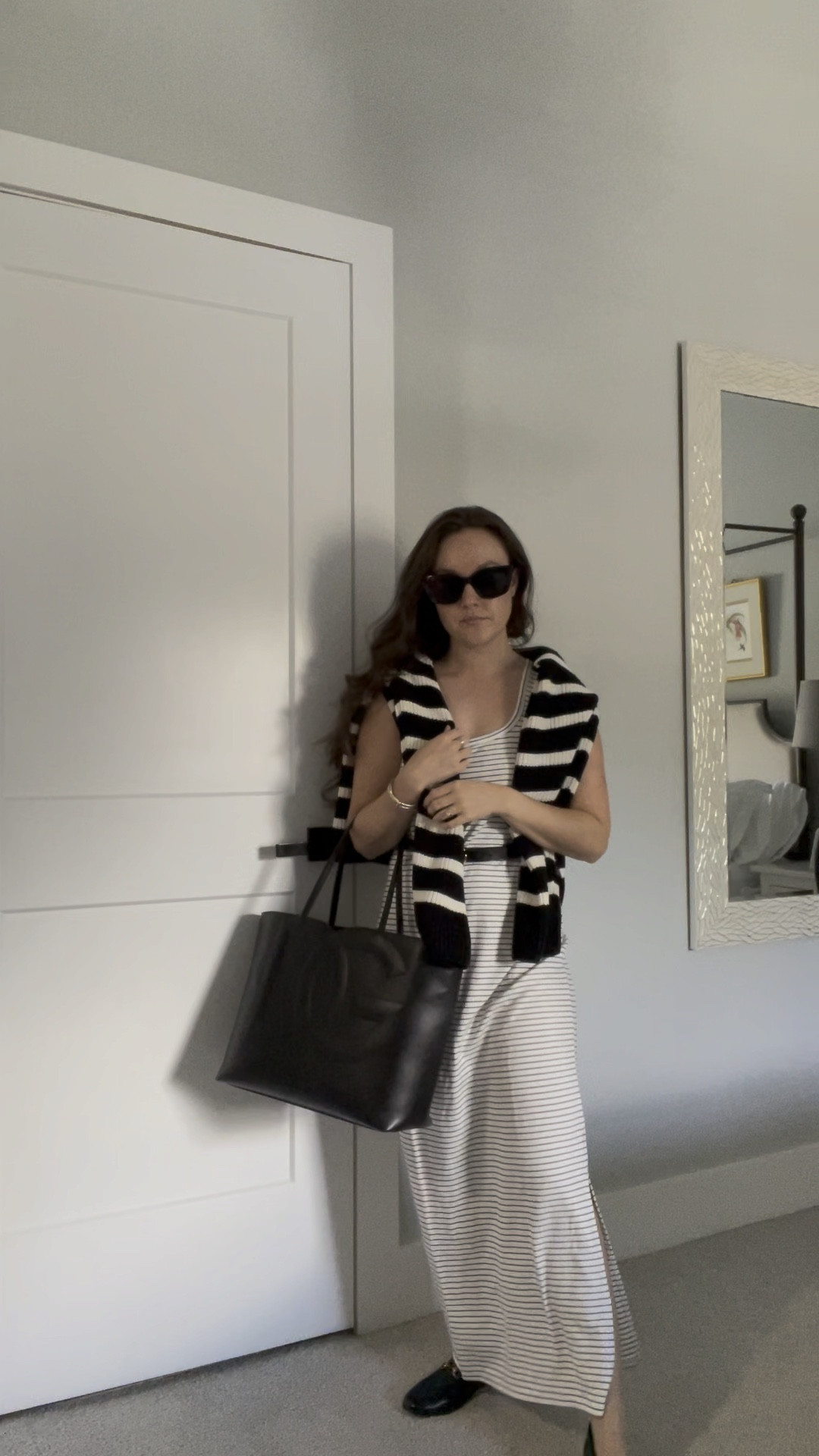 Layering and styling with this Amazon fleece lined striped dress. #falloutfit #falltransitionaloutfit 

#LTKstyletip #LTKSale #LTKfindsunder50