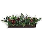 30in. Evergreen Pine and Pine Cone Artificial Christmas Centerpiece Arrangement | Amazon (US)