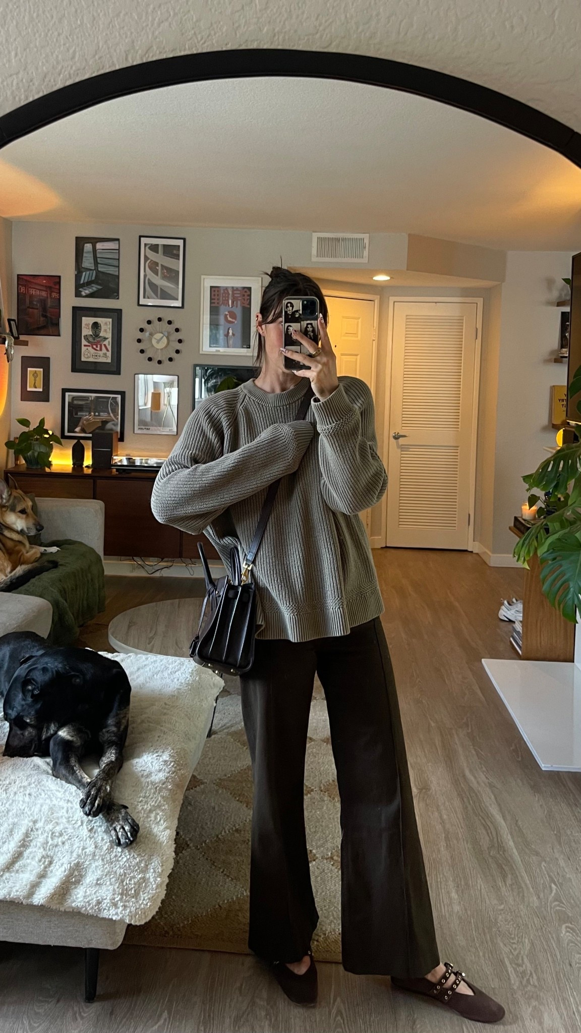 Pants are Zara! Linked similar sweaters 

LOVE these shoes 