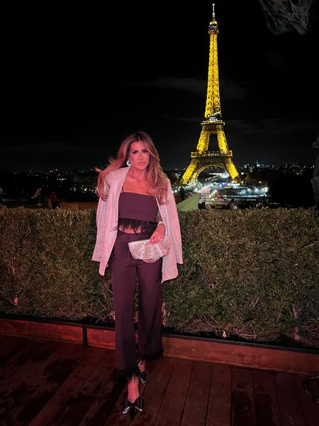 XS in set & small in blazer! 

“She’s on vacation” is the shade of glimmer for chest and liner is “in big truffle” 

Paris outfit inspo, matching set, holiday party outfit, sequin blazer, fun matching set, two piece set, black heels, Christmas party outfit, revolve, cult Gaia clutch, Emily Ann Gemma 

#LTKtravel #LTKstyletip