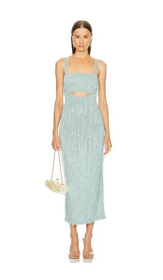 Catia Knit Gown in Hydrangea Shimmer | Revolve Clothing (Global)