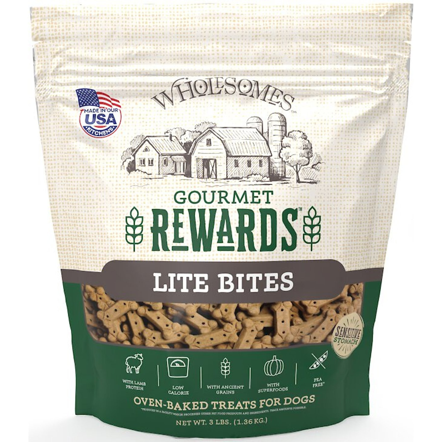 Wholesomes Rewards Lite Bites Biscuit Dog Treats, 6-lb bundle | Chewy