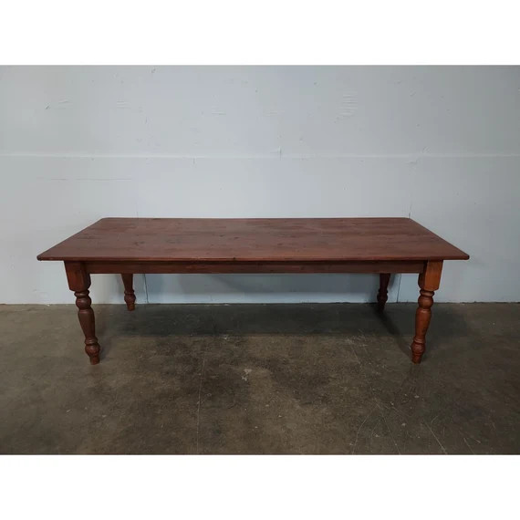 Turned Leg Pine Farm Table  189656 - Etsy Canada | Etsy (CAD)