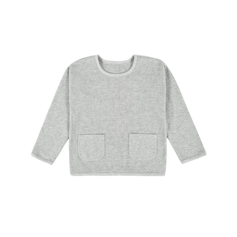 Modern Moments by Gerber Baby & Toddler Girls Waffle Top & Pant 2 Piece Outfit Set, (12M - 5T) | Walmart (US)