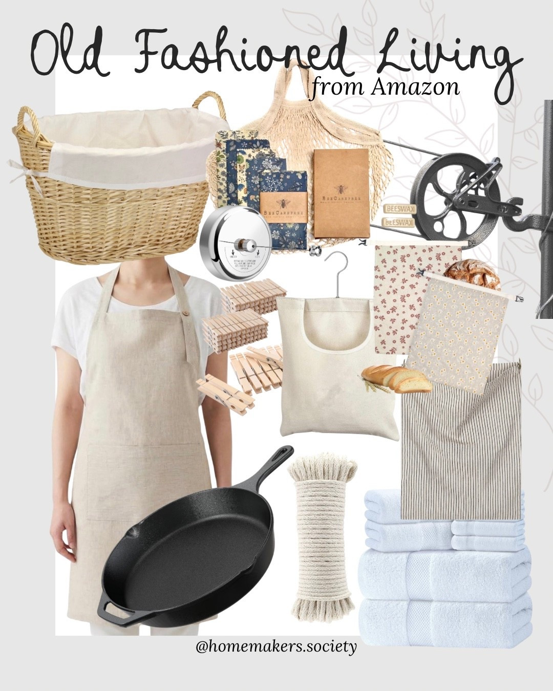 Cast iron, clothespins, a linen apron, and a market basket — the old-fashioned pieces I reach for on repeat. Nothing fancy here, and that’s rather the point. Shop them all right here.

#LTKHome #LTKmomlife #LTKSeasonal