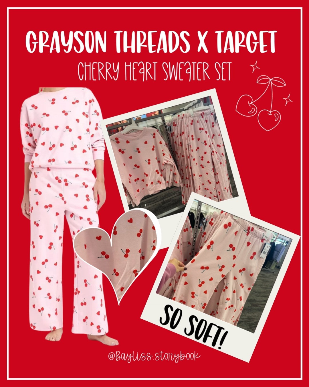 This Cherry Heart 🍒❤️ Grayson Threads Sweat Set from Target is so adorable & So SOFT! I am obsessed 😍. 

 #LTKSeasonal #LTKFindsUnder50 #LTKStyleTip