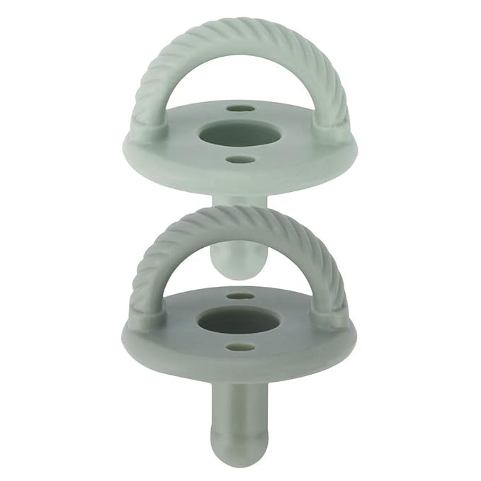 Itzy Ritzy Sweetie Soother Pacifier Set of 2 - Silicone Newborn Pacifiers with Collapsible Handle... | Amazon (US)