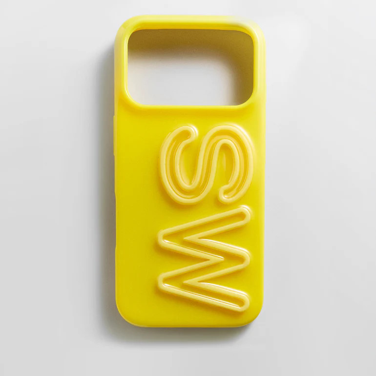 Fine Line Custom iPhone Case - Yellow/Yellow | BaubleBar